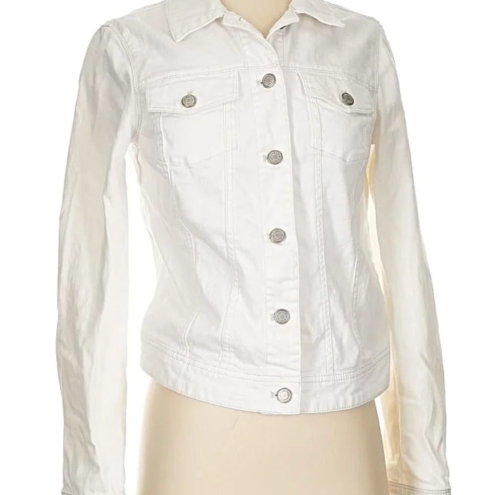 The Limited White Jean Jacket
